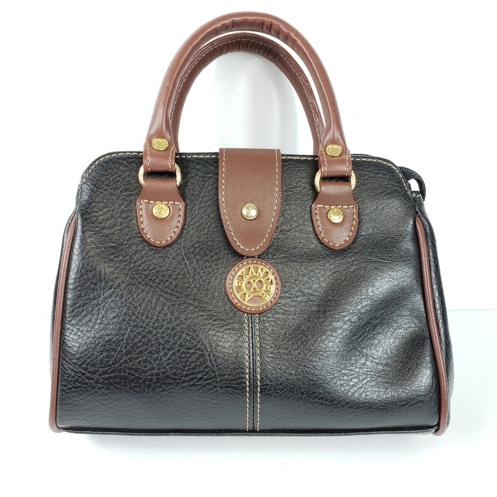 Alexander Black Brown Multi Pocket Mini Handbag
